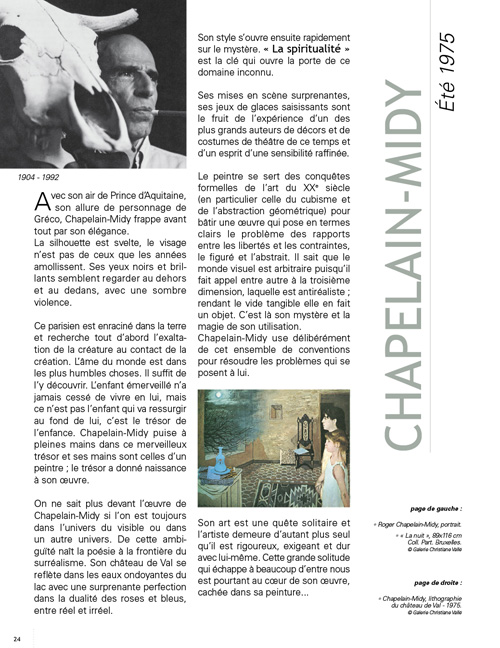 40 ans d'exposition au Château de Val par René Chabannes